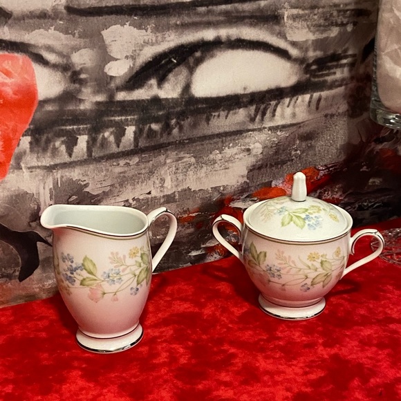 Vintage Noritake Essence Creamer and Sugar Set - Picture 3 of 8